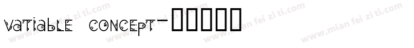 vatiable concept字体转换